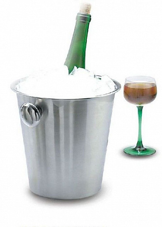 Ведро для шампанского нерж. 4,0 л. 21*22 см. с ручками MGSteel /6/