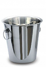 Ведро для шампанского нерж. 4,0 л. 21*22 см. с ручками-кольца MGSteel /1/