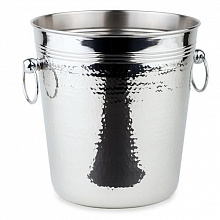 Ведро для шампанского нерж. d=21*17 см. с ручками-кольца APS