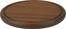Доска для подачи блюд d=30 см. с бороздкой, бук LAVA