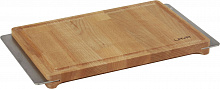 Доска для подачи блюд 20*30 см. с бороздкой, бук, с ручками нерж. LAVA