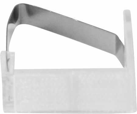 Зажим для скатерти-юбки прозрачный пластик, липучка