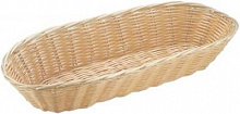 Корзина для хлеба овальная 33х13х8 см. пласт.бел./12/144/