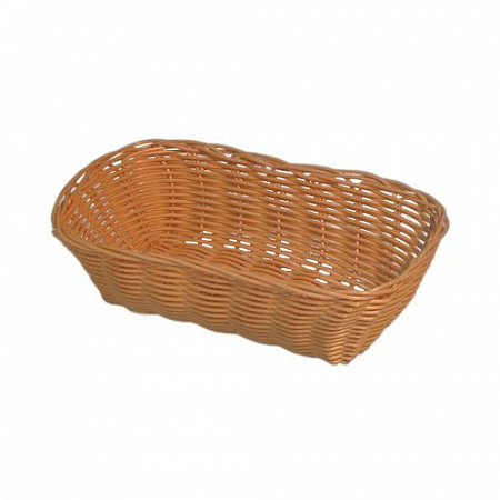 Корзина для хлеба прямоуг. 23х15х6 см. пласт. белая (WB-2023)/12/144/