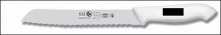 Нож для хлеба 255/375 мм черный, с волн.кромкой, HoReCa Icel