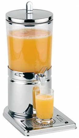 Диспенсер для соков, холод.напитков, 4 л h=43 см. нерж. колба пласт. прозр. с 1 охлажд. элем. APS
