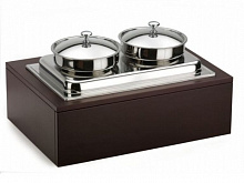 Мармит 1-х блюд , 2 кастрюли с крышками, венге Pinti