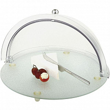 Поднос для сыра d=38 см. с крышкой Roll-Top APS