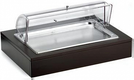 Поднос сервировочный нерж. Roll-Top поликарбонат, с охлаждением Pinti