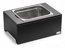 Подставка 46*32*19,5 см. для охлаждения 4 бутылок шампанского, дерево цвет венге+нерж. Pinti