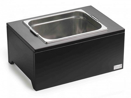 Подставка 46*32*19,5 см. для охлаждения 4 бутылок шампанского, дерево цвет венге+нерж. Pinti