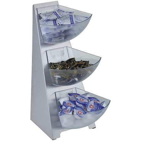 Диспенсер для буфета 3-х ярусн. 19*24 см. h=41 см. пластик