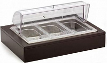 Подставка, GN1/3  3 шт. с охлаждением, крышка нерж. Pinti