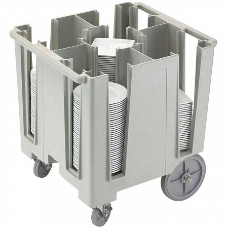 Тележка для посуды, серая в крапинку Cambro