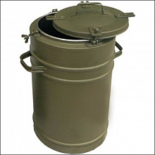 Термос 25 л. нерж. колба кругл. темно-зел. Россия Z