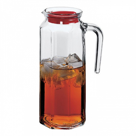 Кувшин 1 л. d=92, h=250 мм с голубой крышкой Кошем Б /6/