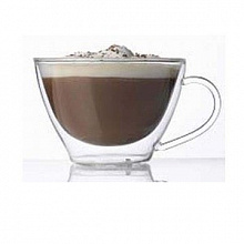 Чашка 385 мл. d=118, h=80 мм чайная с двойными стенками Thermic Glass /2/