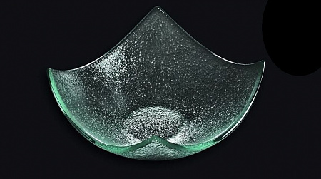 Салатник 135*135 мм. прозр. стекло 3D /16/