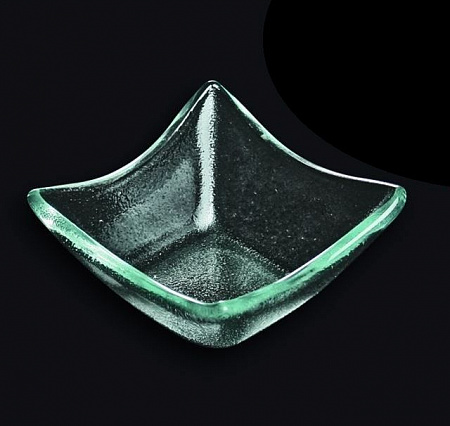 Салатник 80*80 мм. прозр. стекло 3D /60/