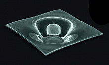 Тарелка 180*180 мм. прозр. стекло 3D /1/