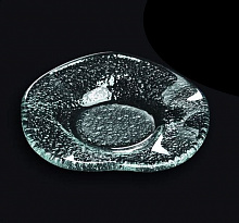 Тарелка d=120 мм. прозр. стекло 3D /24/