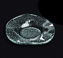 Тарелка d= 95 мм. прозр. стекло 3D /60/