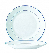 Тарелка d=250 мм. синий край Филе Делф