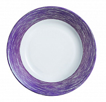 Тарелка d=252 мм. сиреневый край Браш /6/