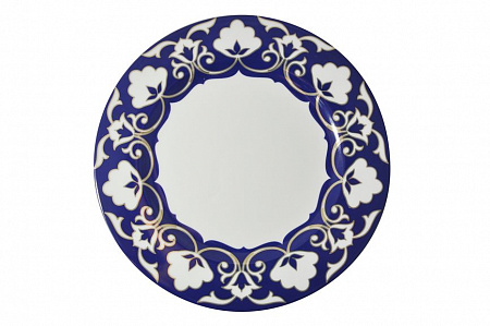 Тарелка d=300 мм. мелкая Классик деколь Восточная с золотом