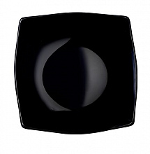 Тарелка квадр. 200*200 мм. глубокая черная Квадрат /6/