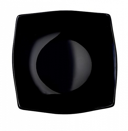 Тарелка квадр. 200*200 мм. глубокая черная Квадрат /6/