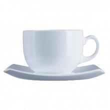 Чайная пара 220 мл. белая Квадрат (С3112) /6/