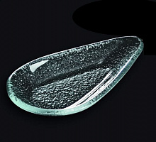 Ложка для комплимента 7*12,5 см. прозр. стекло 3D /60/