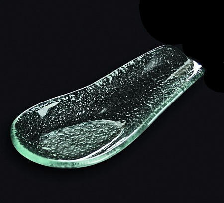 Ложка для комплимента 6,5*13,5 см. прозр. стекло 3D /60/