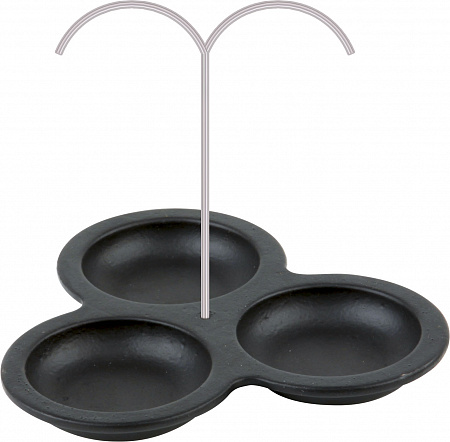 Менажница 3-х секц. d=8 см. чугун. LAVA