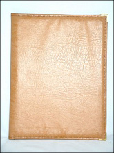 Папка-меню 32,5*24 кож.зам.-шелк бежевая съемные файлы