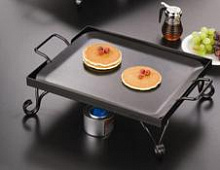 Поднос из чугуна на ножк.с подогр.40,6х34,3х12,7см