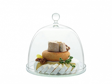 Поднос для сыра/торта d=28 см. с крышкой Инсием /1/