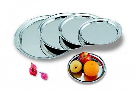 Поднос круглый d=40 см. нерж. MGSteel