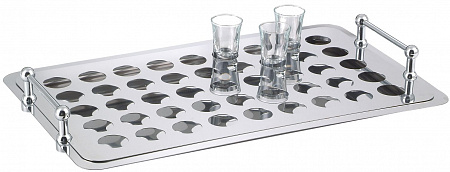 Поднос фуршетный д/хот-шотов 6,5*53*32,5 см. 45 ячеек 13,4 л. APS Z