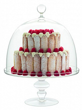 Подставка для торта d=33 см. на ножке с крышкой Инсием /1/ (11060/01)
