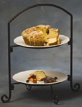 Стойка 2-х уров.для тарел.31,8*44,1*h46,4см (ПРОДАТЬ С ВИТРИНЫ)