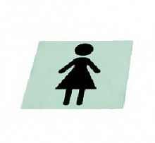 Табличка информац. "Женщина", нерж. MGSteel