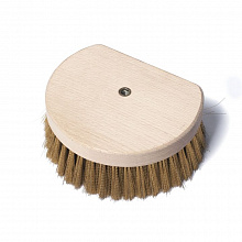 Щетка для печи 14*17,5*7 см. с медной щетиной, круглая, без ручки запасная Stil Casa