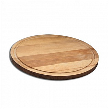 Доска для пиццы d360*20 мм акация с выемкой