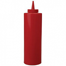 Емкость (бутылочка) для соуса 250мл красная, полипропилен