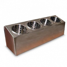 Емкость для столовых приборов 4 емк. нерж./8/