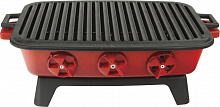 Жаровня 36*45 см. для барбекю, красная, на подставке LAVA