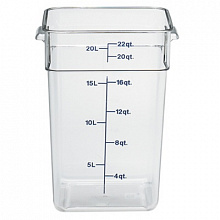 Контейнер для продуктов прямоуг. мерный 20,8л. поликарб. CamSquare Cambro