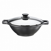 Сковорода d=28 см. алюм.с антипр.покр.WOK (индукция) Efficient Pinti (272028)